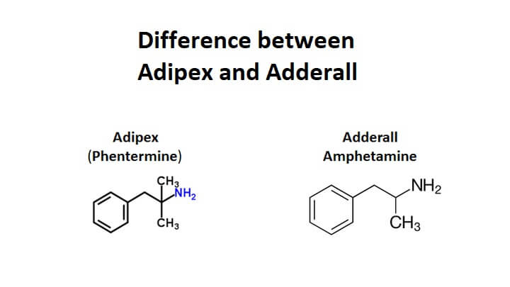Difference between Adipex and Adderall