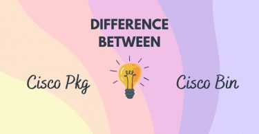 Difference Between Cisco Pkg and Bin