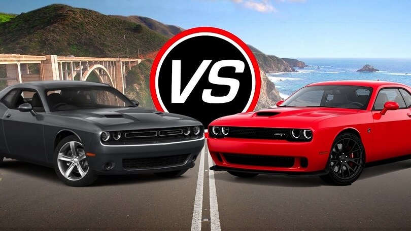 Difference Between Dodge Challenger SRT 8 and RT