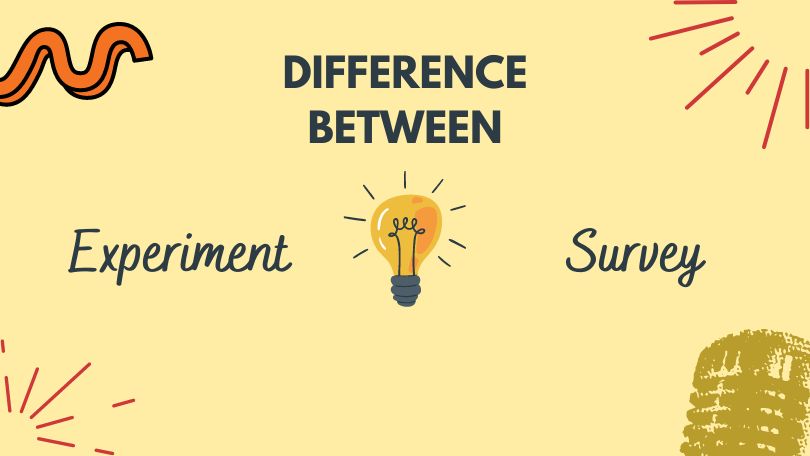 Difference Between Experiment and Survey