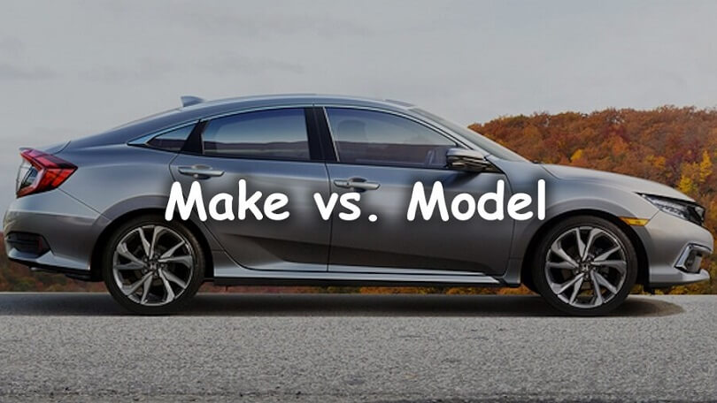 Difference Between Make and Model of Car