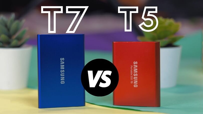 Difference Between Samsung t5 and Samsung t7