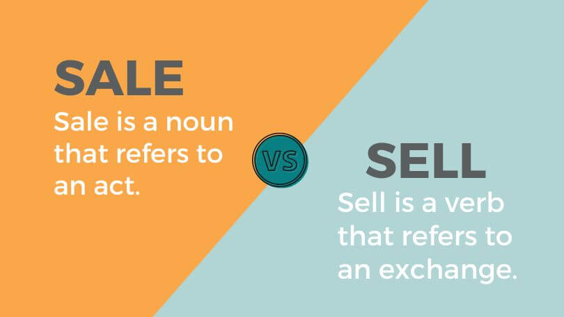 Difference Between Sell and Sale