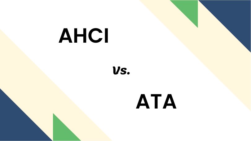 Difference between AHCI and ATA