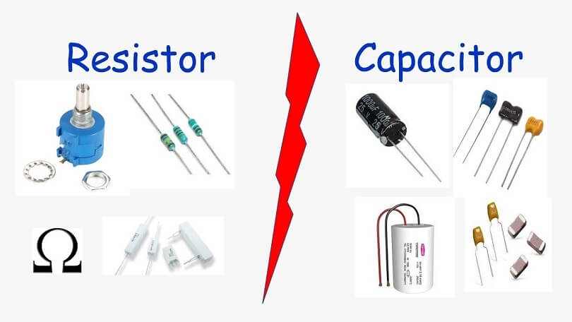 Difference between Capacitor and Resistor