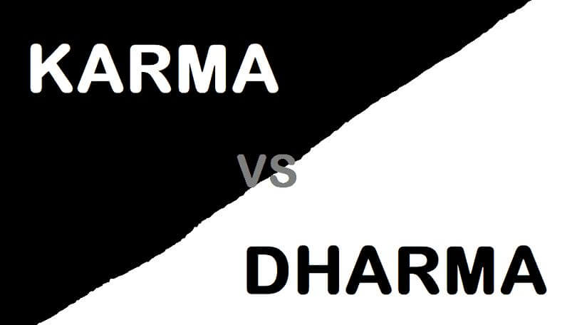 Difference between Dharma and Karma