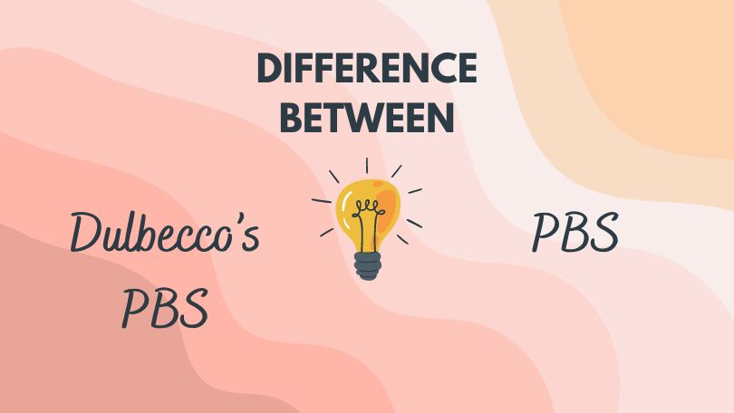 Difference between Dulbeccos PBS and PBS