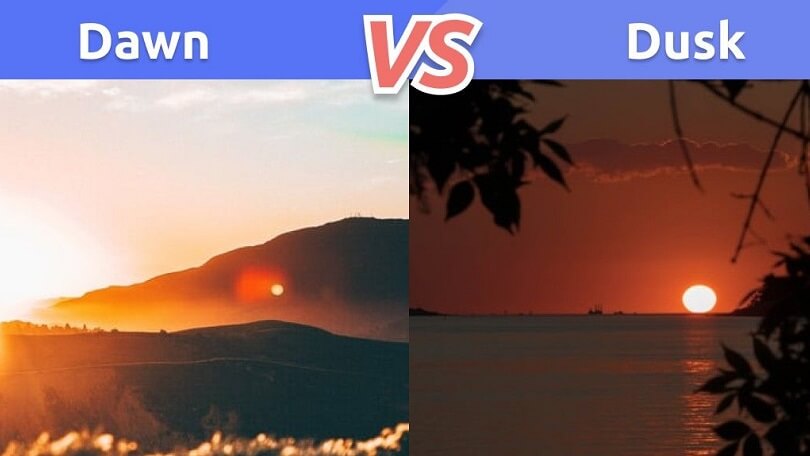 Difference between Dusk and Dawn