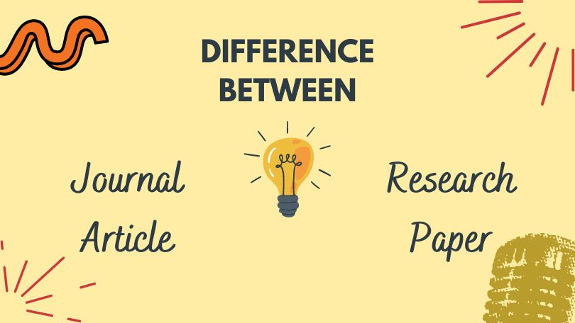 difference between research paper and journal article