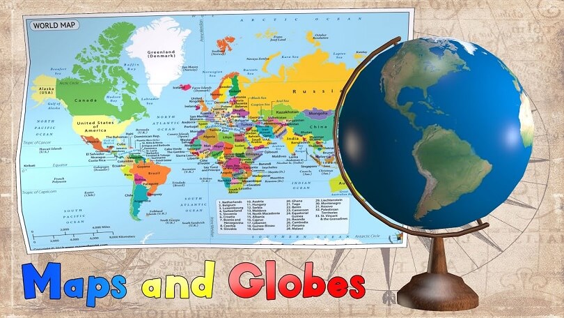 Difference between Map and Globe