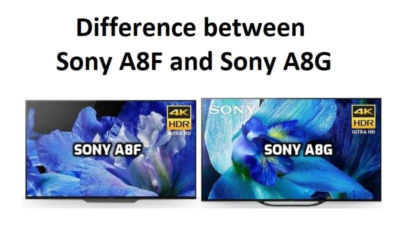 Difference between Sony A8F and Sony A8G