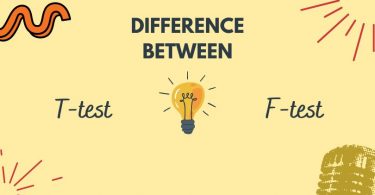 Difference between T test and F test