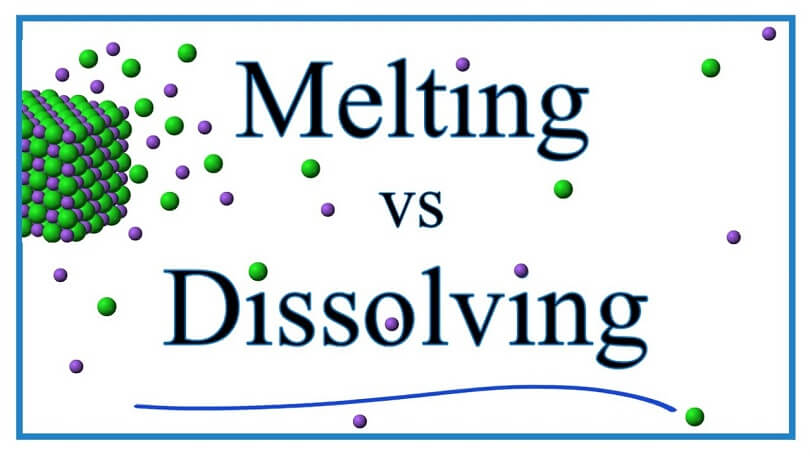 Differentiation between Melting and Dissolving